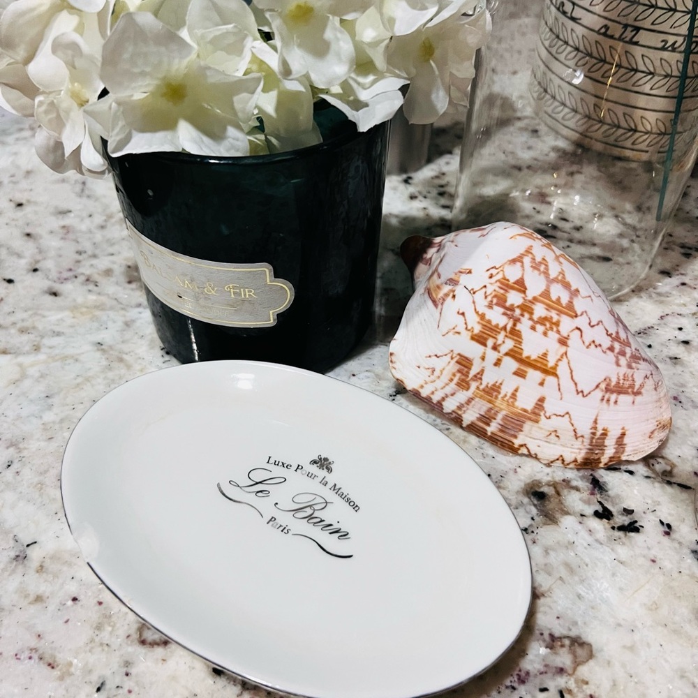Kassatex White Le Bain Soap Dish, i point to chippy.